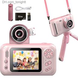 Caméscopes Nouveau Mini Digital Kid Cartoon Caméra Photographie extérieure Jouet Cadeaux HD Écran Photographe Jouets éducatifs Enregistreur vidéo Q230831