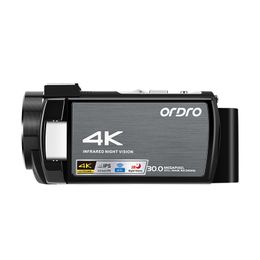 Videocamere Ordro AE8 Videocamera Videocamera digitale 4K Professionale WiFi Visione notturna a infrarossi Camara Filmadora YouTuber Video Vlog 230830