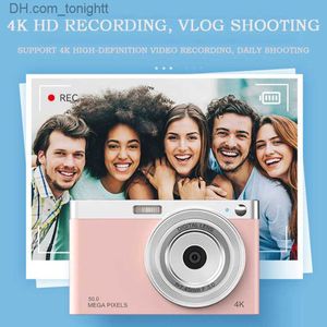 Camcorders Draagbare Digitale Camera HD Micro SLR 4K Video 50MP CCD Retro VLOG 2.88In IPS Scherm Auto focus Selfie Q230831