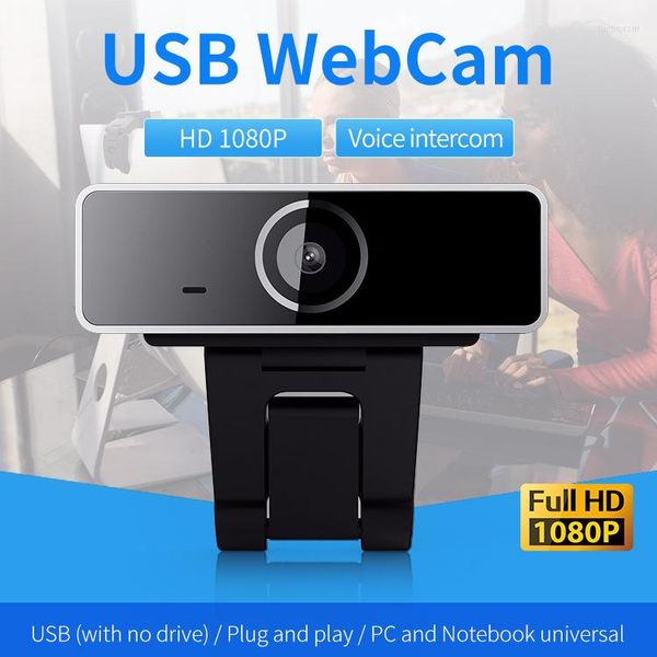 Videocámaras Cámara web portátil de alta definición 1080P USB 2.0 Computadora de disco libre para conferencia de enseñanza de red de video en vivo