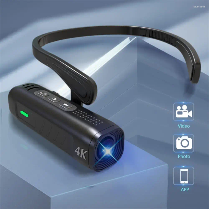 Videocámaras T198 4K HD Cámara de video Wifi Videocámara montada en la cabeza 2200 Mah Batería usable Vlogging IP65 a prueba de agua