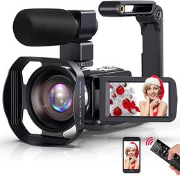 Caméscopes Tiktok 4K Ultra HD Caméra vidéo Vlogging pour YouTube 30 pouces 48MP 18X Zoom numérique Wifi Webcam Caméscope Live Streaming 230830