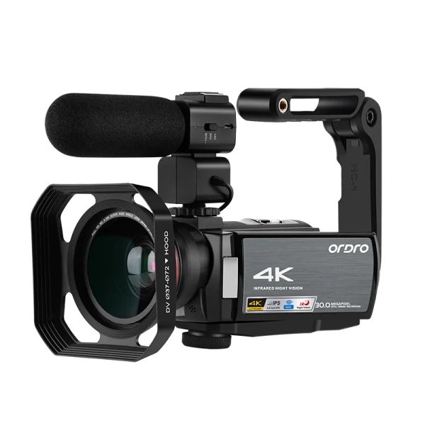 Caméscopes Caméra vidéo 4K Caméscope numérique Full HD Ordro AE8 IR Vision nocturne WiFi Filmadora pour YouTube Blogger Vlogging 230505 ZZ
