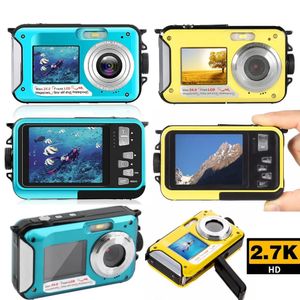 Camcorders Waterproof AntiShake Digital Camera 1080P Full HD Selfie Video Recorder for Underwater DV Recording Present 231006