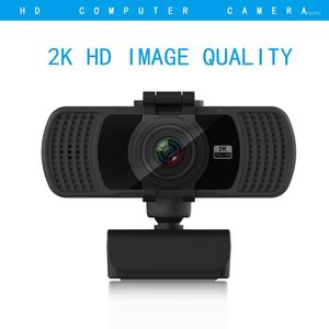 Caméscopes Objectif grand angle haute définition Périphériques d'ordinateur Caméra Web USB sans pilote 2K Webcam HD à mise au point fixe