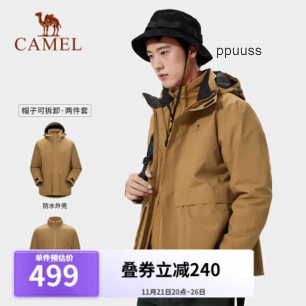 Camel Arcterys Vestes Manteaux de créateurs Coupe-vent et imperméables Vêtements de sports de plein air Charge Coat Femmes Trinity Couple Manteau Coupe-vent imperméable Sichuan Tibet