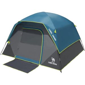 Camel Crown Camping Tentes 2/4/6 Personne étanche Configuration rapide et pliant pliant Randonnée extérieure Randonnée 240422