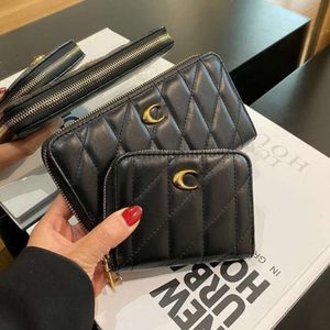 2024 New Wine God Wallet Long Desinger Monedero Bolso Monedero con cremallera única con tarjetero para mujer Luz interior Lujo Versátil Moda Bolsos de mano