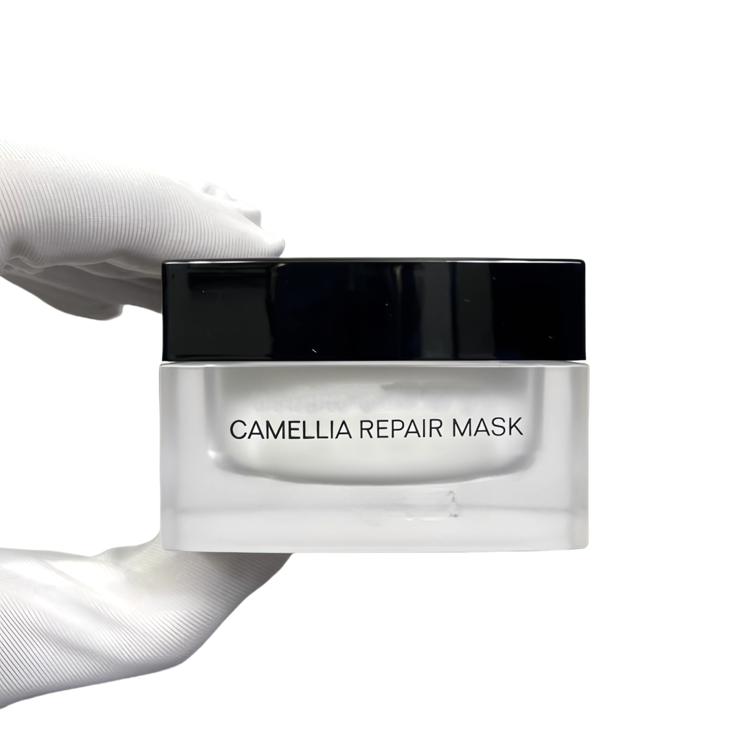 Camellia Mask Woman's Masque Baume hellen Schalen Sie die Gesichtsmaske Gesichtshaut Feuchtigkeitsfeuchtigkeitsfeuchtigkeitsfeuchtigkeit