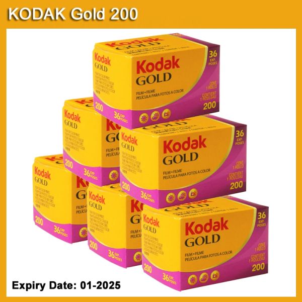 Caméra 1/3/5/10 Roll Kodak Gold 200 Color Negative Film 35mm Roll Film 36 Exposition par roll ajustement pour M35 / M38 / Ultra F9 / H35 Caméra