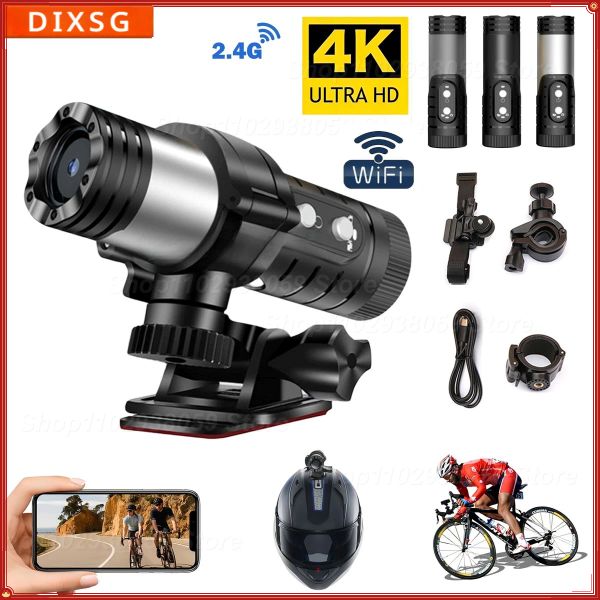 Cámara 4K Antishake Acción Cámara Control de la aplicación Impermeable motocicleta Casco Cámara Sport DV Wifi Wifi Video Recorder Dash