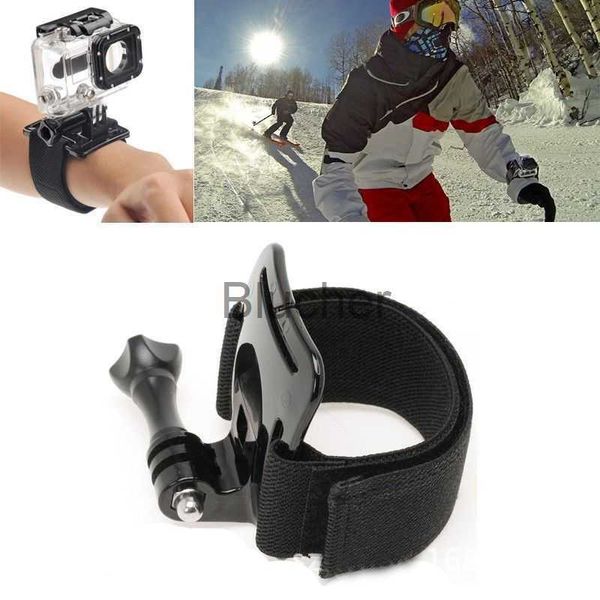 Accesorios para bolsa de cámara Cinta ajustable Montaje en brazo Muñequera Tornillo Montaje Acción al aire libre deporte Correa de cámara Para Gopro hero 5 4 3 2 Accesorios x0727 x0729