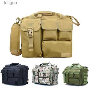 Accessoires de sac photo Armée tactique sacs pour ordinateur portable épaule chasse Nylon résistant à l'usure sac en plein air randonnée militaire loisirs messager sacs à main YQ240204