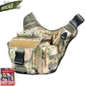 Accessoires de sac photo armée tactique sac de messager hommes en plein air cyclisme escalade selle mâle Camouflage Durable unique épaule YQ240204