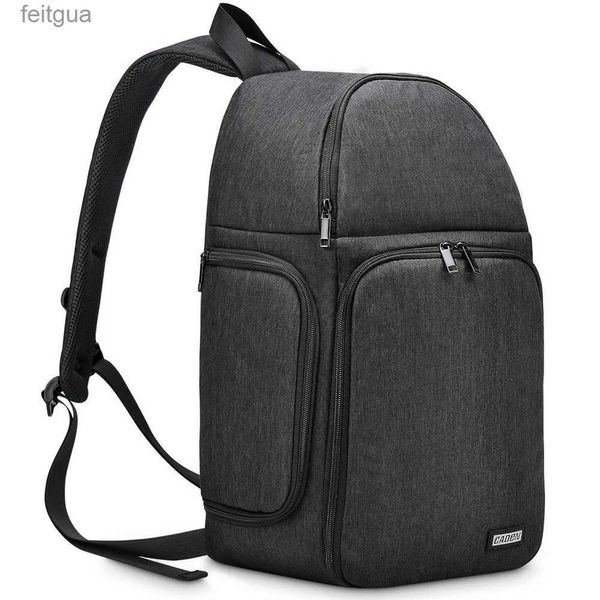 Accesorios para bolsos de cámara Caden Sling Bolso de hombro Cross Body Estuche para cámara digital Impermeable Soft Pad Hombres Mujeres Bolsos pequeños para DSLR YQ240204