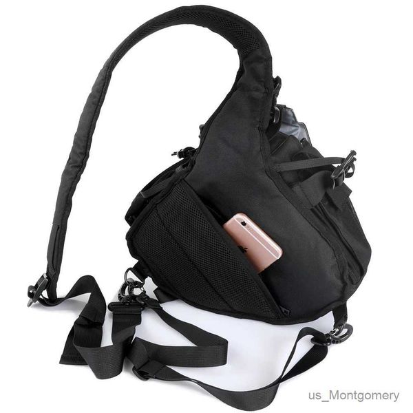 Accessoires de sacs d'appareil photo Sac de caméra sac à dos d'épaule professionnelle pour le canon Nikon Panasonic Lens Tripod Crossbody Outdoor Travel Cover