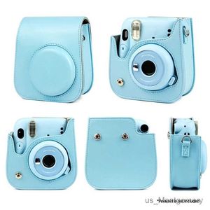 Sac de caméra Accessoires Camera PU Leather Sac à couverture souple pour Mini 11 Sac photo avec bandoulière