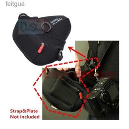Cameratas accessoires Carry Speed Neopreen Foto Triangle Bag Sling Pouch Case voor 5D 7D Mark II III 24-70 D610 D600 YQ240204