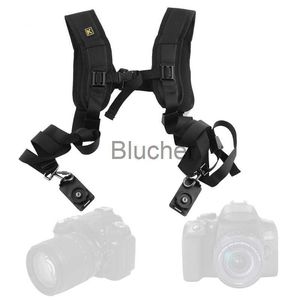 Accessoires voor cameratassen Dubbele schouderriem voor dubbele camera Quick Rapid Slings Aanpassing camerariem Quick Release voor camera's Digitale DSLR-riem x0727