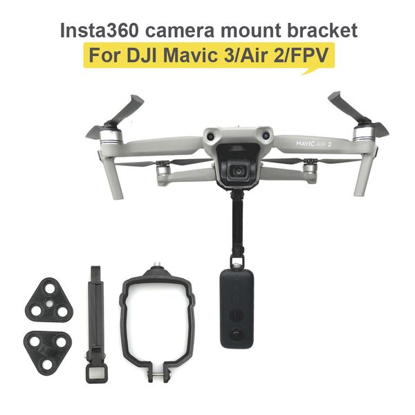 Accesorios de bolsas de cámara Soporte de soporte extendido para DJI 3AIR 2 para el adaptador de montaje superior FPV 360 Panorama Insta360 One X 230816