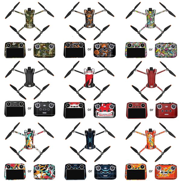 Accesorios para bolsa de cámara para DJI MINI 3 PRO, pegatina de PVC, cuerpo de Dron, Control remoto, pegatinas de piel, película protectora RCN1DJI RC, accesorios 230801