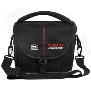 Accesorios de bolsas de cámara Fusitu Nylon Camera Bag Video al aire libre Improiector de hombro a prueba de agua Proteja lente DSLR para Canon Nikon D700 D300 D200 HKD230817