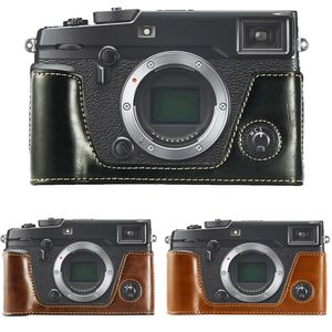 Sac pour appareil photo, accessoires demi-corps en cuir PU, étui pour appareil photo Fujifilm Fuji X-Pro2 XPro 2, housse avec ouverture de batterie 231018