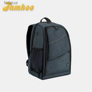 Accesorios para bolsas de cámara Jamhoo al aire libre portátil impermeable a prueba de arañazos hombros duales mochila bolsa digital DSLR foto video YQ240204