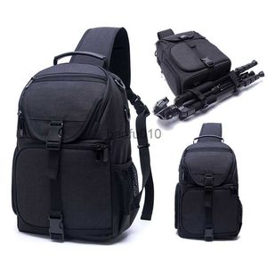 CAMERA BAG ACCESSOIRES Jinnulang SLR Camera Backpack Nylon One Shoulder Divider Afschikbare fotozak geschikt voor Canon/Nikon/Sony en Lens Tripod HKD230817
