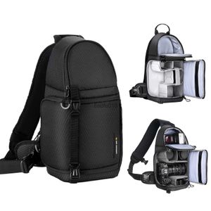 Camera bag accessories K F CONCEPT New Pattern Waterproof Professional Camera Shoulder Bag For DSLR Camera Lens Travel Camera Bag HKD230817