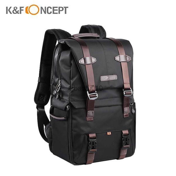 Accessoires de sac pour appareil photo K F Concept Sac de photographie étanche Sac à dos pour appareil photo professionnel Grande capacité pour appareils photo reflex numériques Objectifs de trépied pour ordinateur portable 15,6 pouces HKD230817