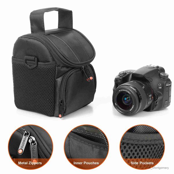 Accessoires de sacs d'appareil photo Nouveau boîtier de sac d'appareil photo imperméable compatible pour canon powershot Panasonic Nikon Shotography Photography Sac à main