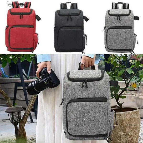 Accessoires de sac pour appareil photo Appareils photo Sac à dos Photographie Résistant à l'usure DSLR Portable Voyage Trépied Objectif Pochette Sac vidéo YQ240204