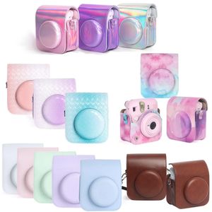 Accessoires de sac pour appareil photo Étui de protection portable Boîte de couverture Sac pour appareil photo pour Fujifilm Instax Mini 12 Accessoires pour appareil photo instantané avec bandoulière réglable 231114