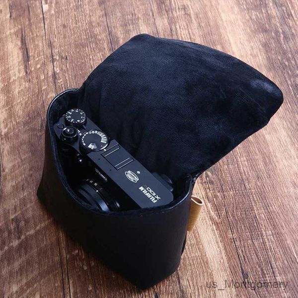 Accessoires de sacs d'appareil photo PU Le cuir sac photo Couvercle de boîtier souple pour Fujifilm X100V X100F X100T X100S XF10 X30 X10S X70 Leica Duxl X2 Canon G7xiii G5XII