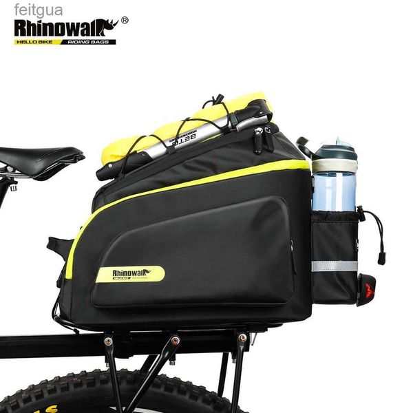 Accessoires de sac pour appareil photo RHINOWALK nouveaux sacs de vélo VTT porte-selle coffre voyage vélo porte-bagages 17L sac à main étanche YQ240204