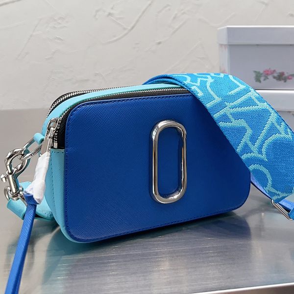 Bolsas para cámaras Bolso de diseño Bolso para mujer Moda Cremallera Bolso cruzado Marca Monedero para mujer Correa ancha para el hombro Cartera para hombre Bolsos de mensajero de hombro de lujo