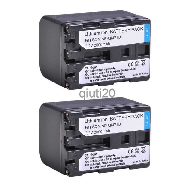 Baterías de cámara 2600mah NP-QM71D QM71D Li-ion para videocámara Sony NP-QM70 QM71D NP-FM50 NP-FM30 NP-FM70 NP-FM71 NP-FM90 Cámara x0731