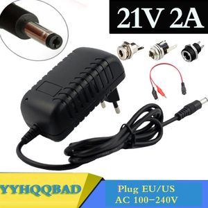 Camera Chargers 21V 2A 18650 Lithium Battery Charger 18V lithium battery Charger 5.5mm x 2.1mm DC Power Jack Socket Female Panel Mount Connector 230922