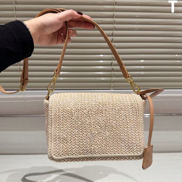 Sac au crochet pour appareil photo, sacs à main de styliste tissés d'été, sac seau à bandoulière, fourre-tout Telfer, sacs de toilette pour femmes, porte-monnaie, porte-passeport