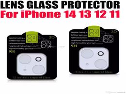 Película de cámara Protector de pantalla de vidrio templado Cubierta completa para iPhone 14 13 12 11 Pro Max Samsung S20 Ultra Lente de cámara sin venta al por menor9344684
