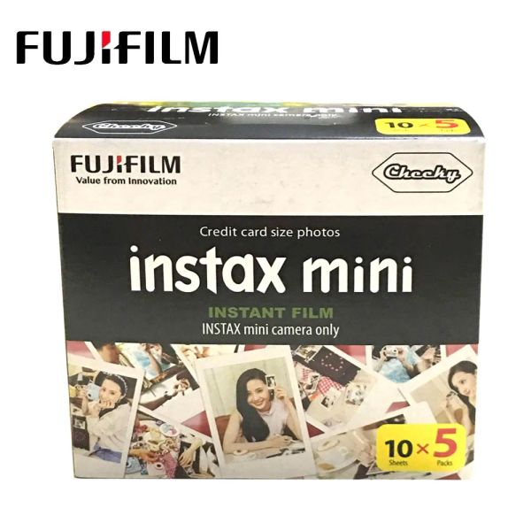 Camera fujifilm instax mini film blanc bord 50/60 feuilles instax mini liplay 12 11 9 8 7s 70 90 sp2 lien de caméra instantanée papier