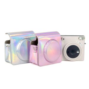 Camera Fujifilm Instax Square SQ1 Accessoire de caméra Paint Huile PU Cuir instantané Camera Sac à bandoulière Protecteur