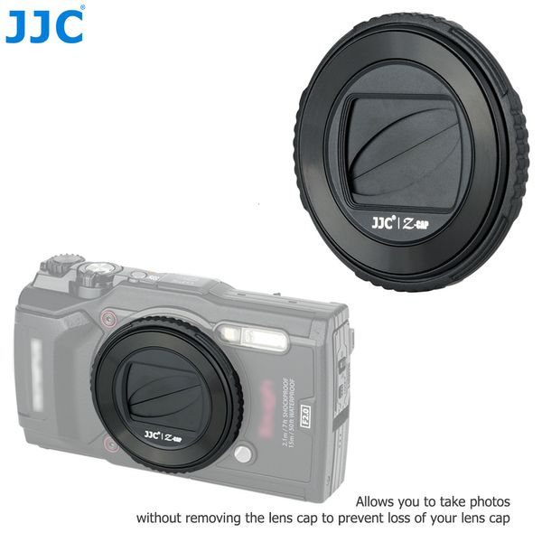 Capots d'appareil photo LCD JJC LB T01, couvercle de capuchon d'objectif automatique, accessoires pour Olympus TG6 TG5 TG4 TG3 TG2 TG1 TG 6 TG 5 TG 4 TG 3 TG 2 TG 1 noir 230825