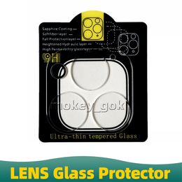 Camera Len voor iPhone 13 Tempered Glass Bescherming Real 3D -schermbeschermer Lens voor iPhone13 12 Pro Max 14 Plus