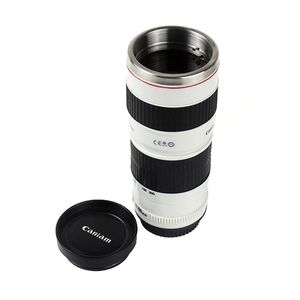 Camera Lens Coffee Tug 440ml en acier inoxydable Isolation thermique gobelets tasses à café