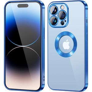 Étuis de protection de film d'objectif d'appareil photo Soft TPU antichoc Logo Hole Clear Full Protection Cover pour iPhone 14 13 12 11 Pro Max XR XS 7 8 SE2 Plus