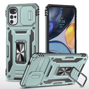 Protection de l'objectif de l'appareil photo Kickstand Ring Phone Cases Pour Motorola MOTO EDGE 30 PRO PLUS 2022 G POWER PURE Antichoc Armor Metal Bracket Cover D1