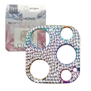 Protecteur d'objectif d'appareil photo pour iPhone 14 13 12 11 Pro Max, Mini strass diamant scintillant, sans emballage