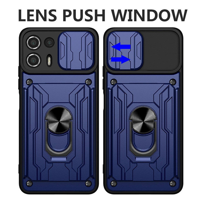 Camera Lens Push Cases For MOTO G73 E13 G10 G20 G30 G60 Edge 30 20 S30 S30 Pro Lite 5G 4G Fundas Case Window